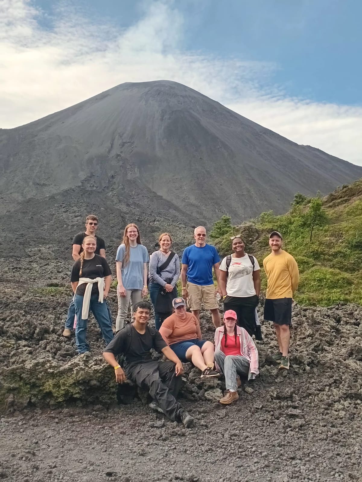 Group visiting Pacaya Volcano